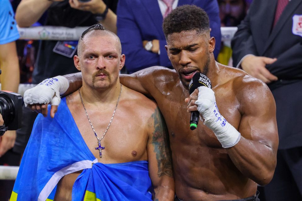 Oleksandr Usyk twice beat Anthony Joshua