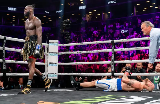 The 39-year-old was KO'd in the first by Deontay Wilder last year