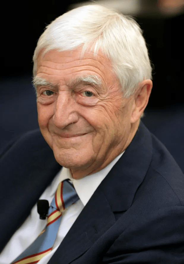 Sir Michael Parkinson had to learn how to walk again after having major spinal surgery