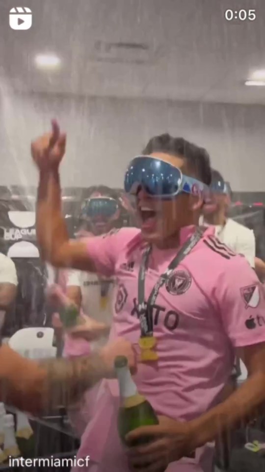 Some players even bizarrely wore ski goggles for the party