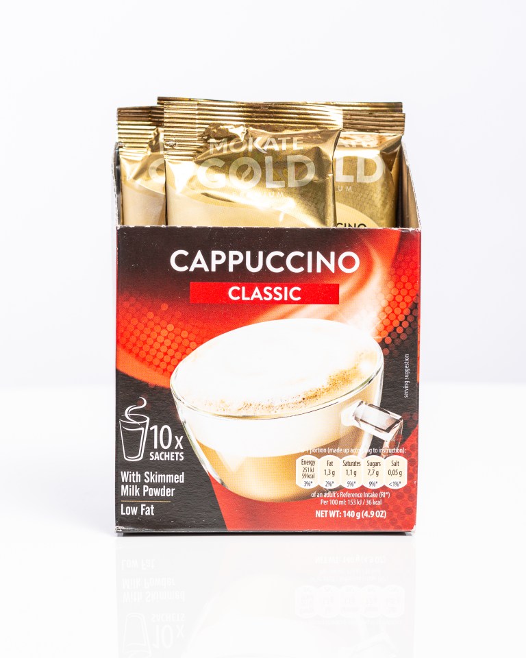 Mokate Gold Cappuccinos have more of a kick than the lattes