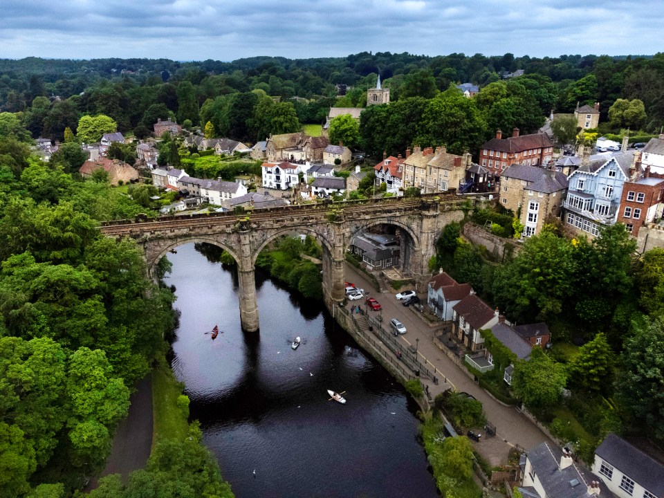 A general view of the River Nidd in Knaresborough