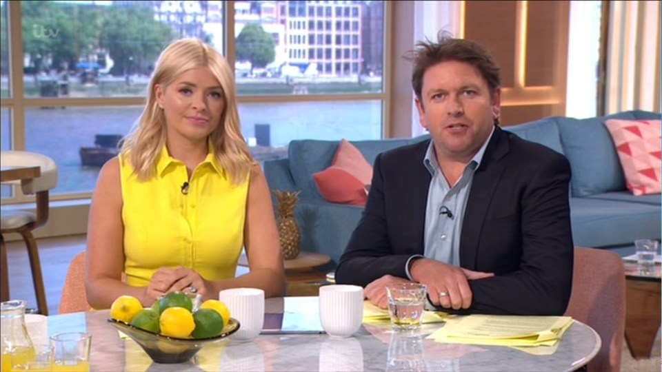 Holly Willoughby has previously hosted This Morning with James Martin