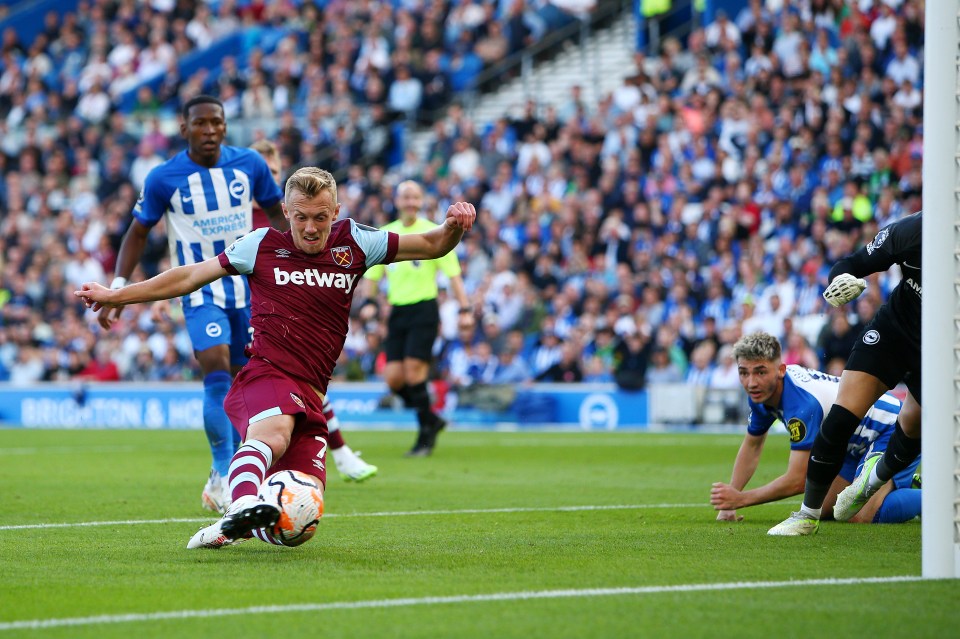 James Ward-Prowse netted his first West Ham goal