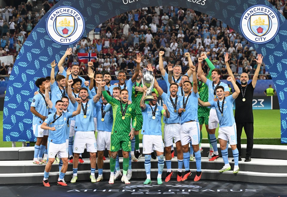 Man City rose from the ruins in the Greek capital to lift a fourth trophy of the summer