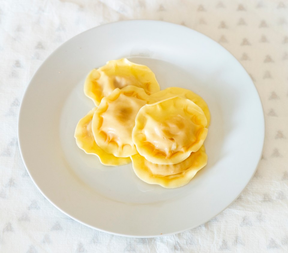 Sainsbury’s Taste The Difference pasta is enough for two diners - six cappellacci per person