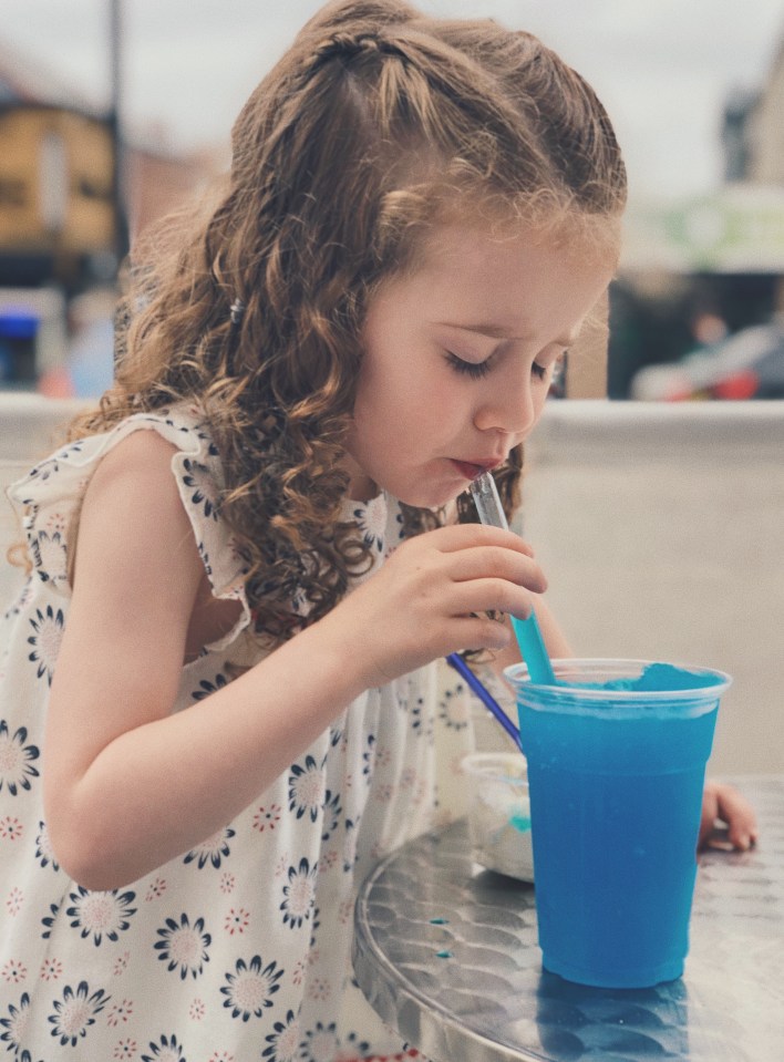 Slush-style drinks can have harmful amounts of sweetener in for small children