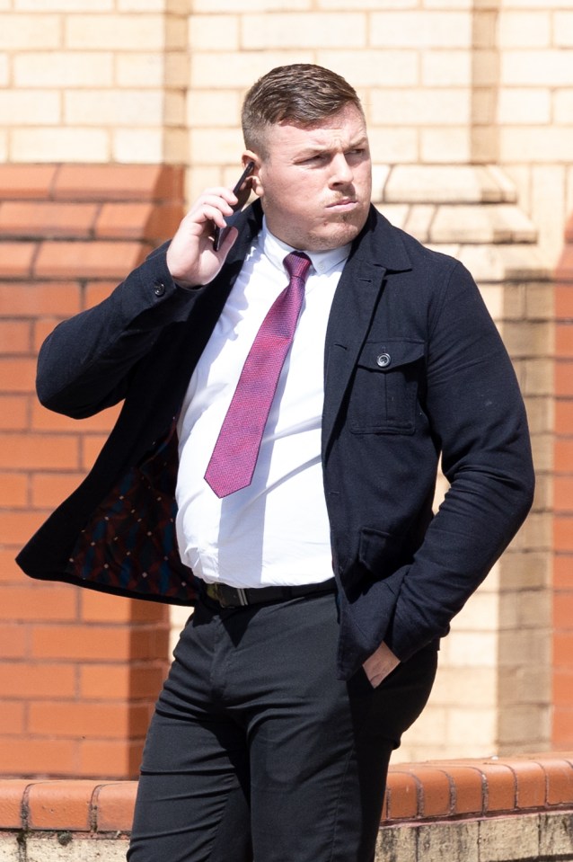 Ryan Hilliard pictured outside Sefton Magistrates' Court