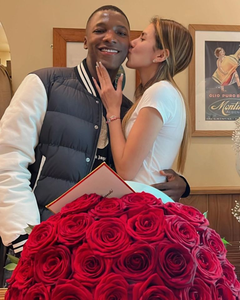 The couple met while Caicedo was playing in his homeland of Ecuador