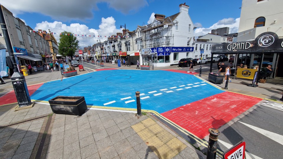 Locals have branded the new paint job on the Torbay Road as a 'joke'