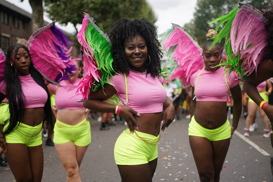 These dancers were getting into the spirit of things