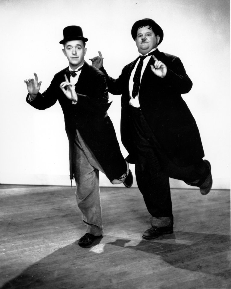 Stan Laurel (left) was one half of Laurel and Hardy - seen here with comedy partner Ollie Hardy