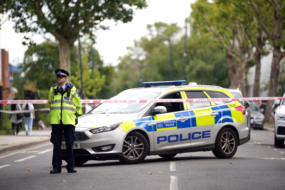 A man died in West London after being struck by a Tube train during a police chase