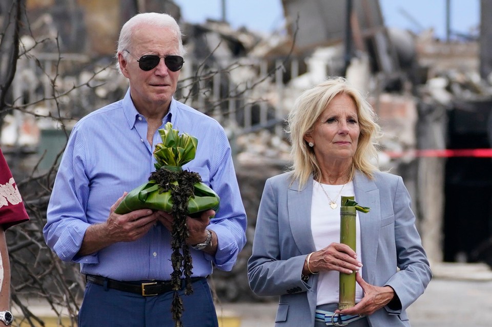 The Biden's participated in a blessing ceremony