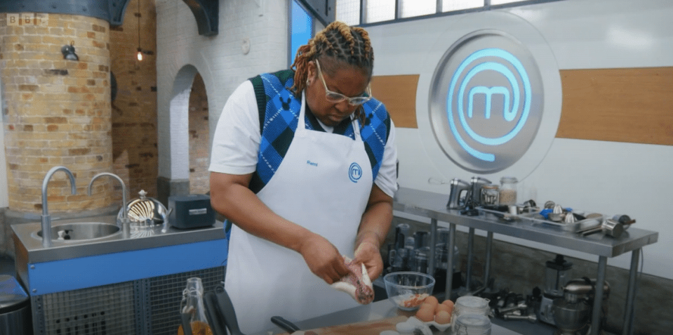 BBC Radio 1 Xtra host Remi Burgz was given a mackerel to cook in the first round