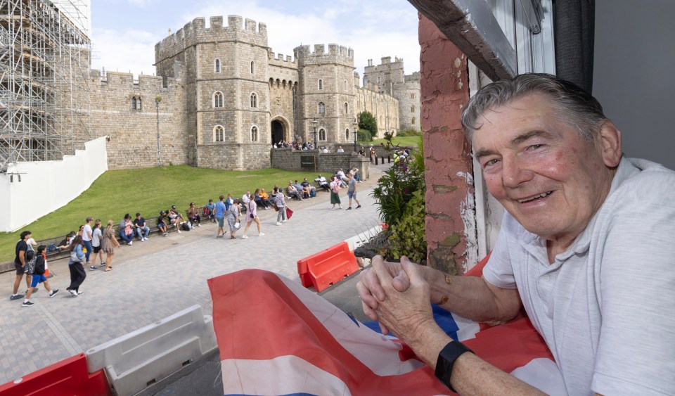 Peter Casey's flat is a stone's throw from the castle and overlooks the infamous walls