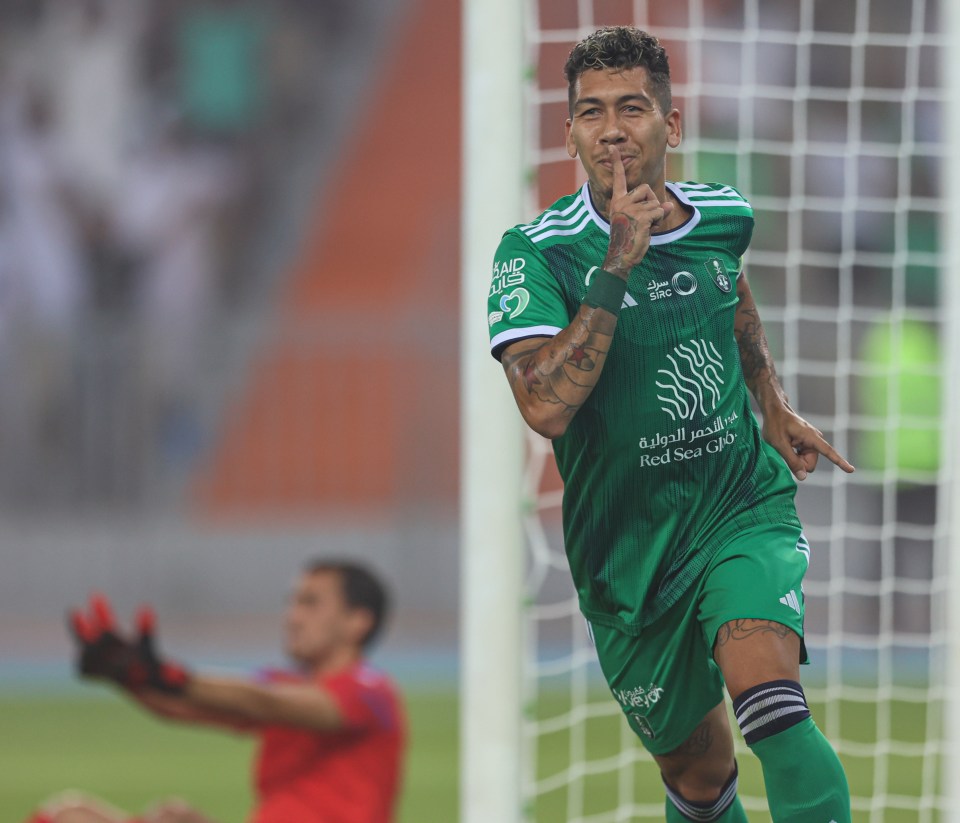 Roberto Firmino made a dream debut for Al-Ahli in the Saudi Pro League