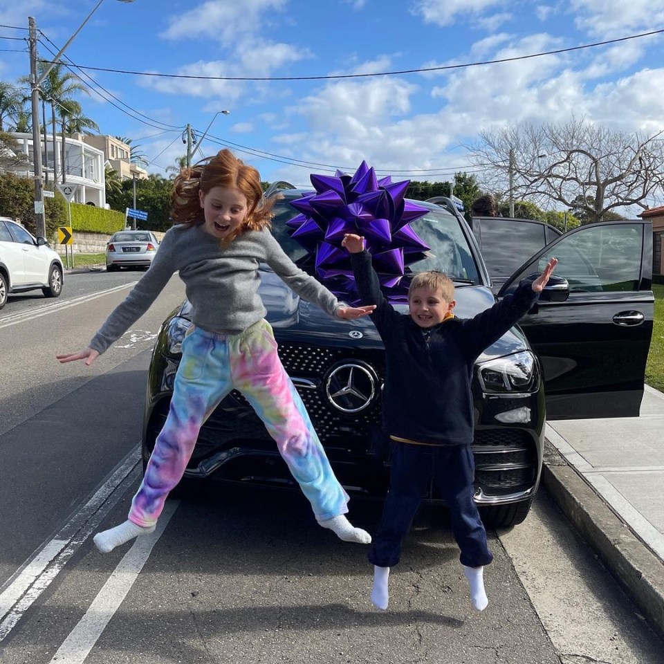 The pre-teen used to have her very own Mercedes Benz GI back in Australia