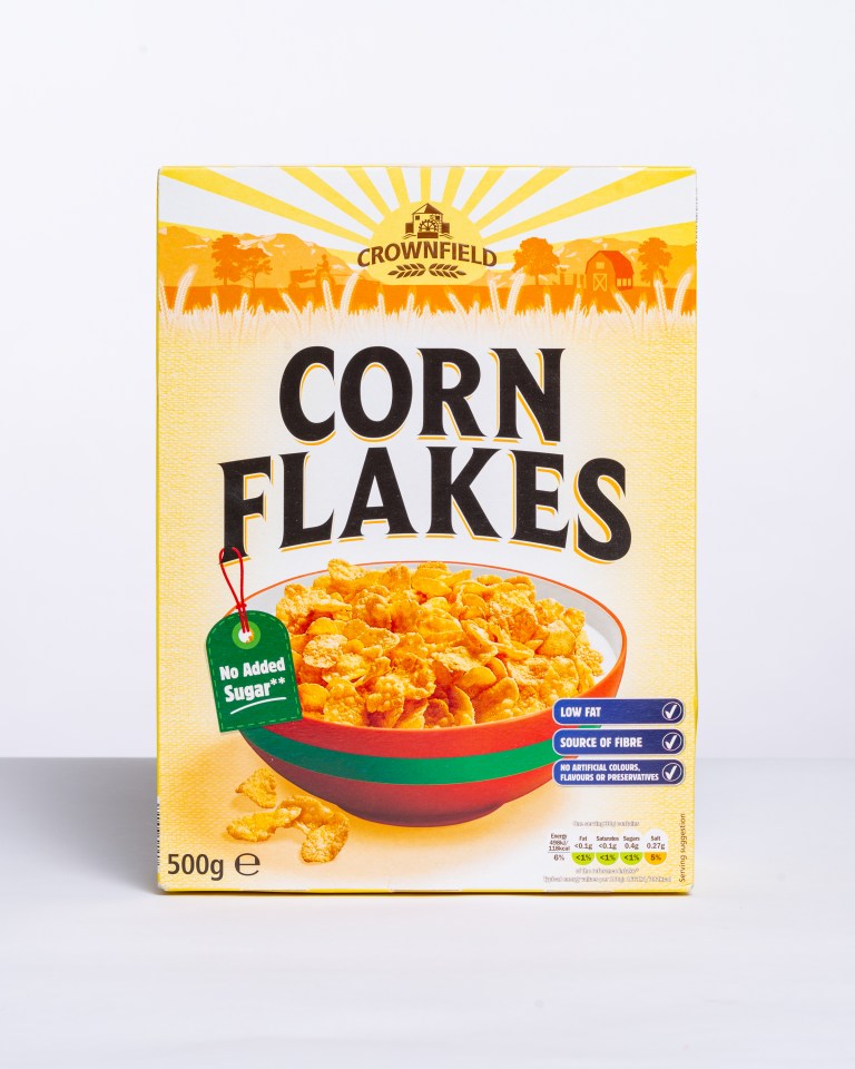 Lidl’s corn flakes had low sugar content, which told in the flavour