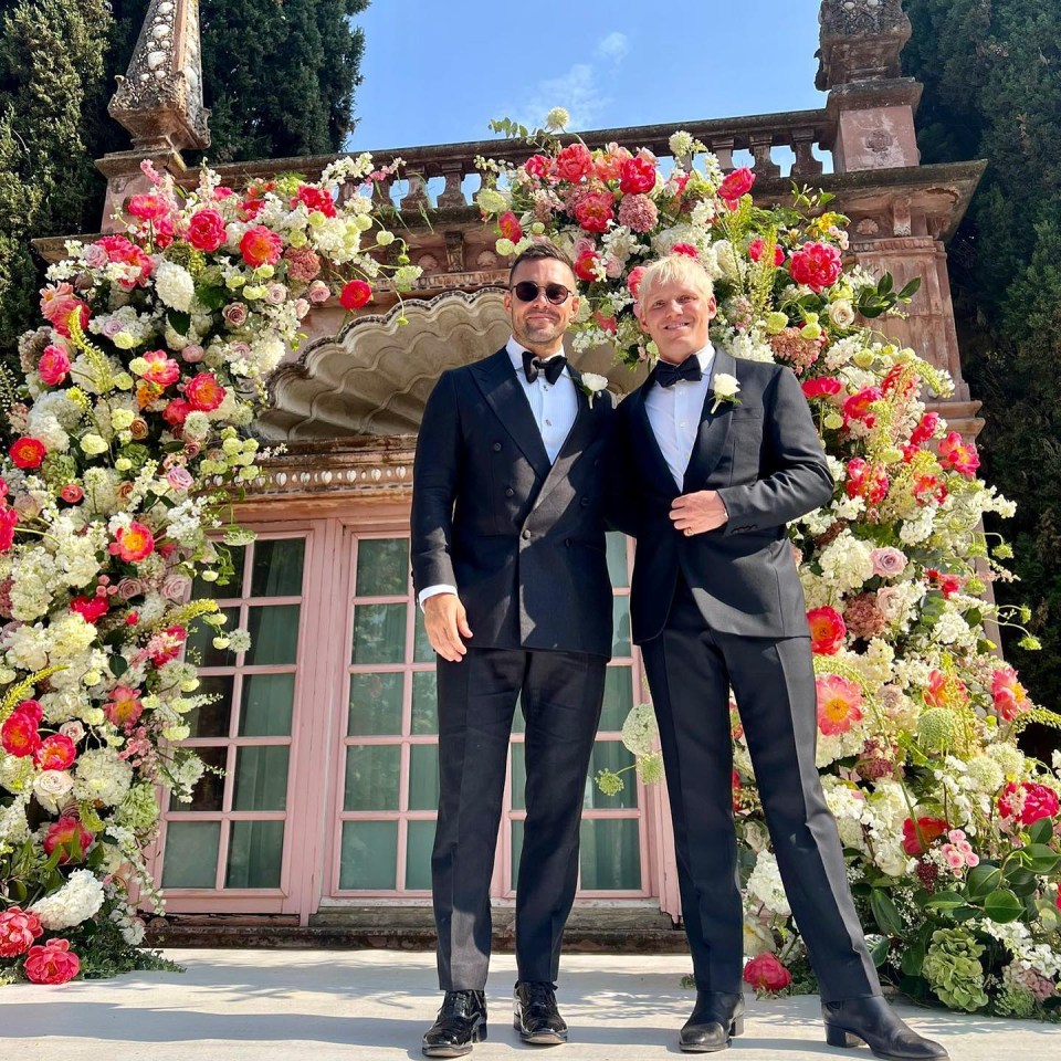 Spencer was Jamie’s best man at the wedding