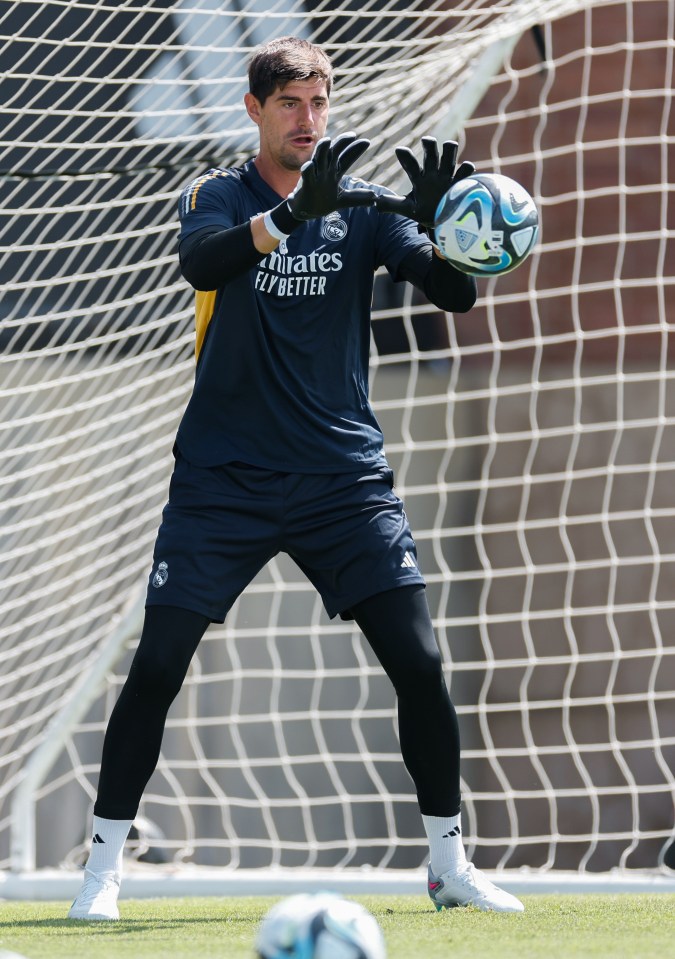 Thibaut Courtois suffered a knee injury in training today