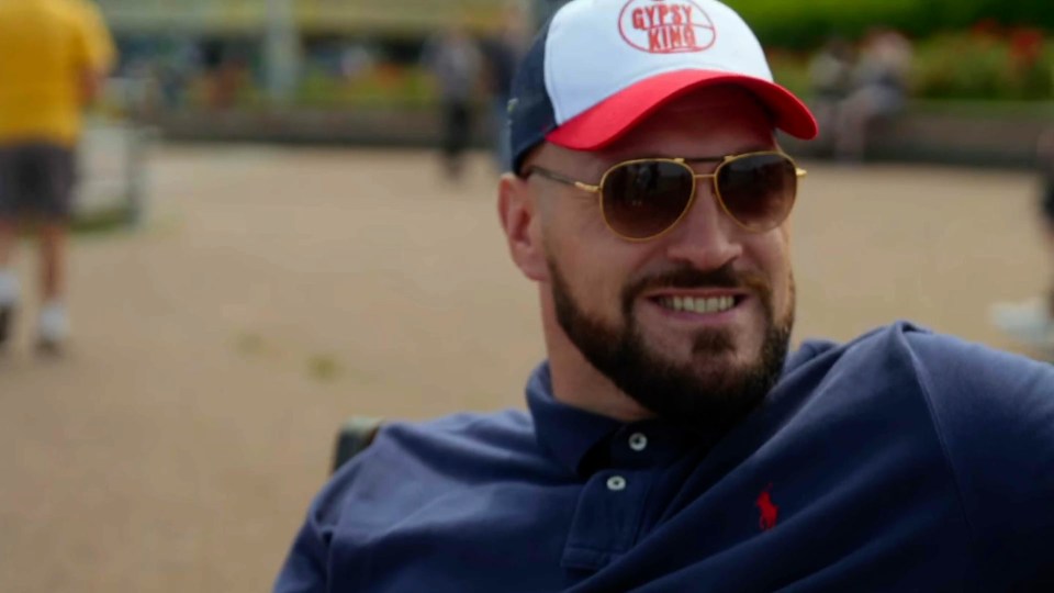 Both men were grinning afterwards as Fury shows why his TV show is a hit