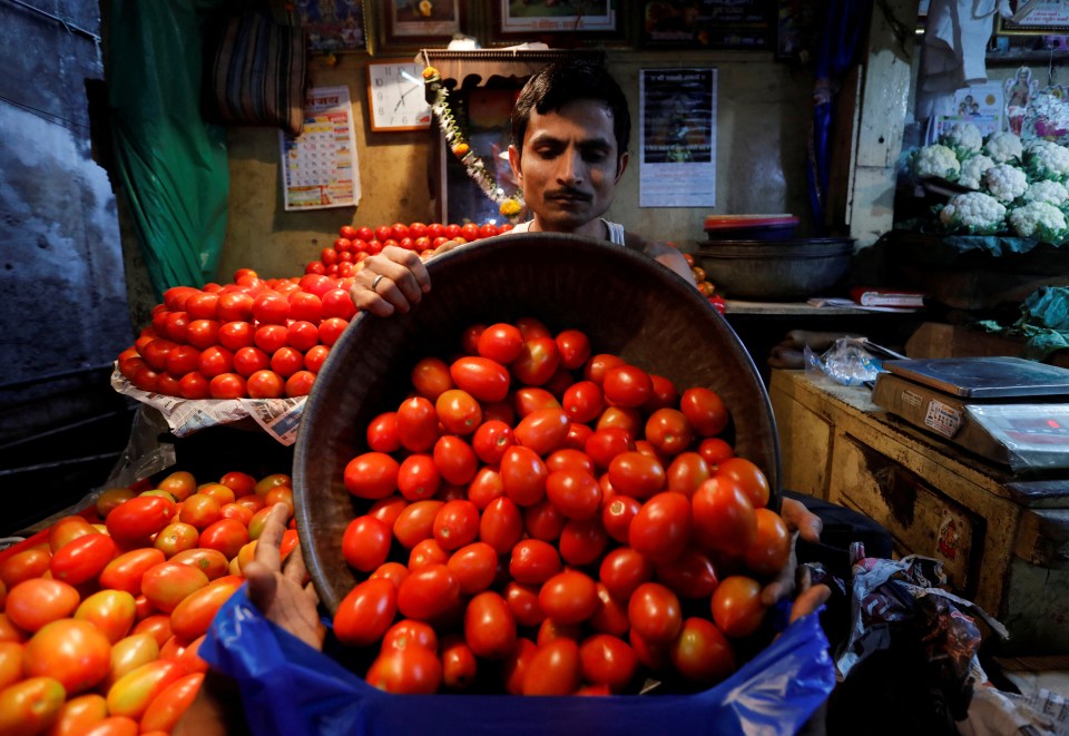 Tomato prices have soared in India causing McDonald's to scrap items containing it