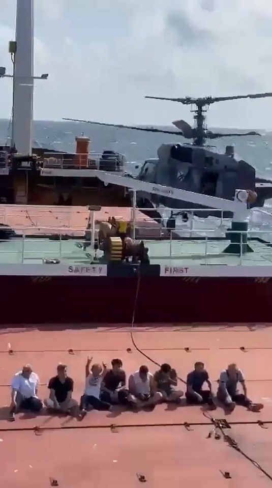 The Sukra Okan was invaded by Putin's men who dived off a helicopter