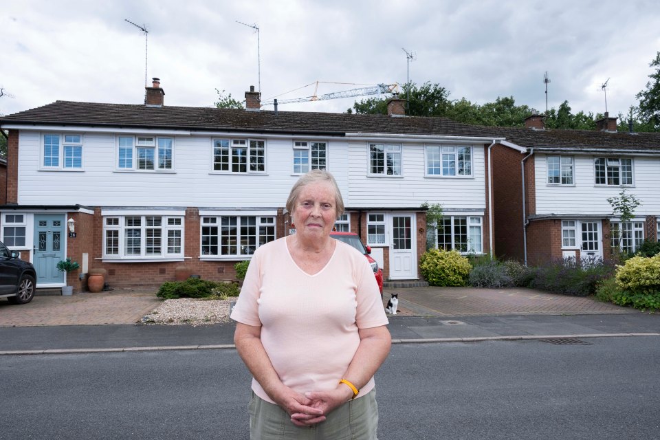 Jill Denny's home on Stuart Close backs onto the castle grounds