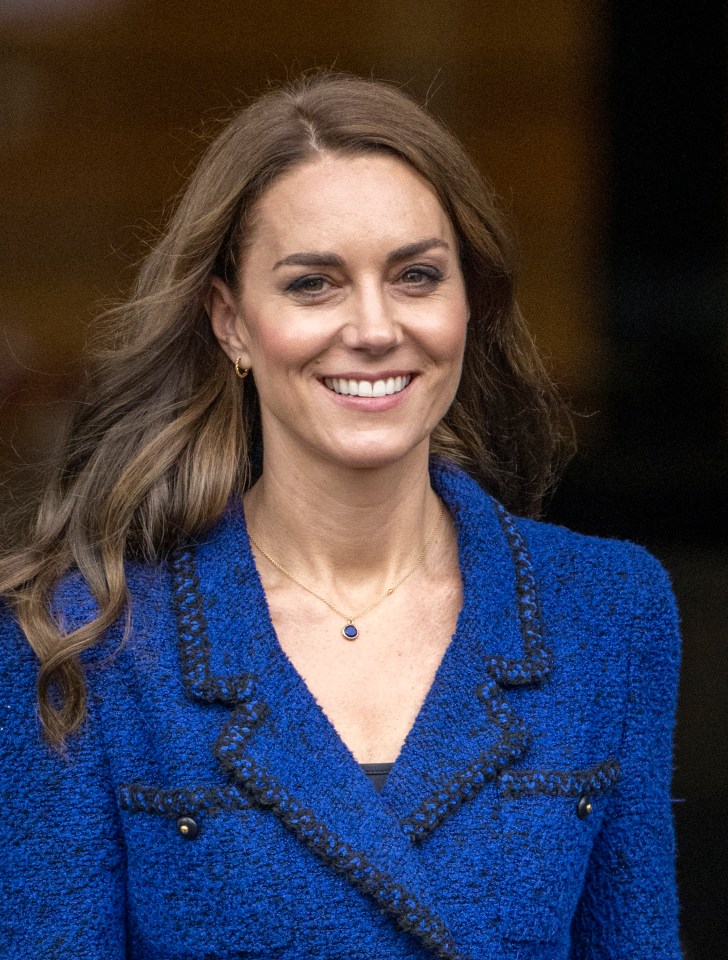 The Princess of Wales also keeps her shoulders down when she smiles to look more refined