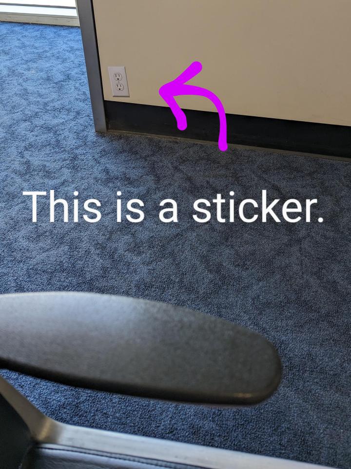 The Reddit poster admitted to being tricked by a sticker