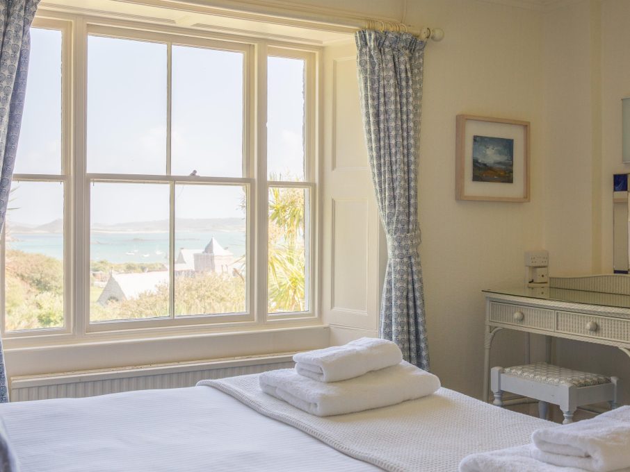 Guests are treated to spectacular views from Dolphin House's bedrooms