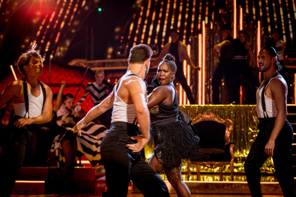 Oti Mabuse could be the highlight the night with her action packed dance routine