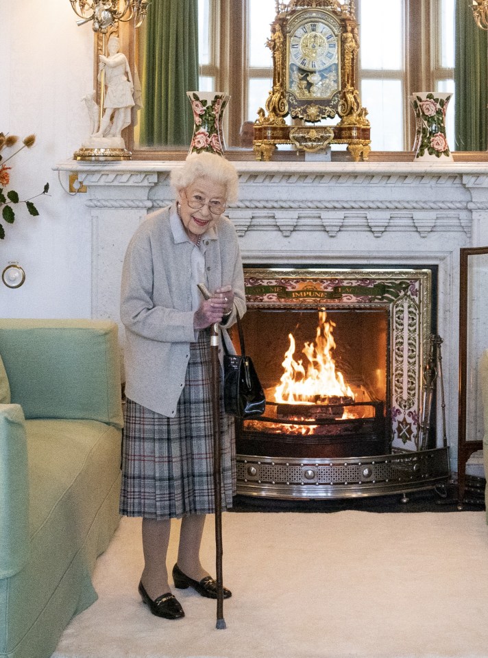 THE LAST PICTURE: Still doing her duty with that beaming smile, two days before she died