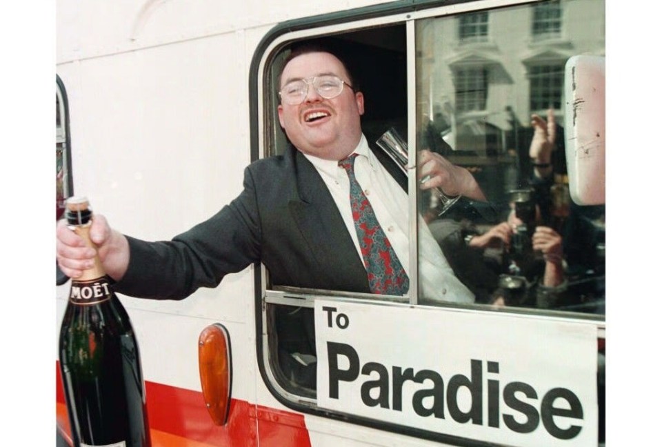 Peter had been a Belfast bus driver earning £200 a week before his big lottery win