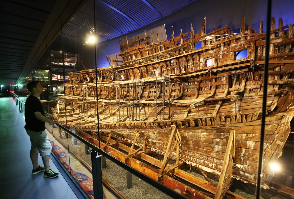 The Mary Rose warship after museum revamp, Historic Dockyard, Portsmouth