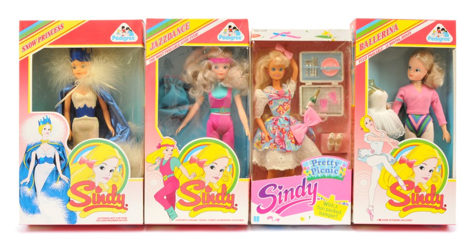 Sindy looked more Barbie-esque in the nineties