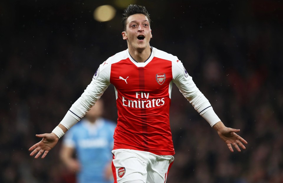 Mesut Ozil played 28 times for Arsenal in the Champions League