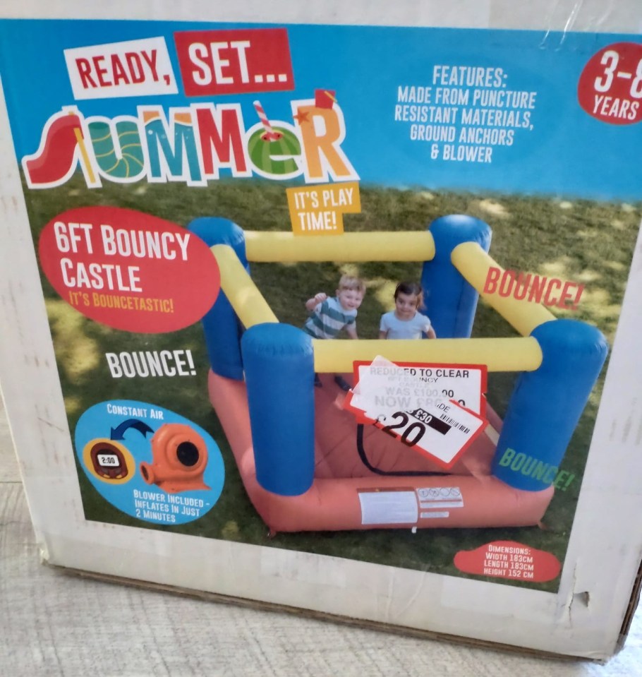 A mum's Facebook post had other parents racing to B&M to try and get their hands on a 6ft bouncy castle for just £20