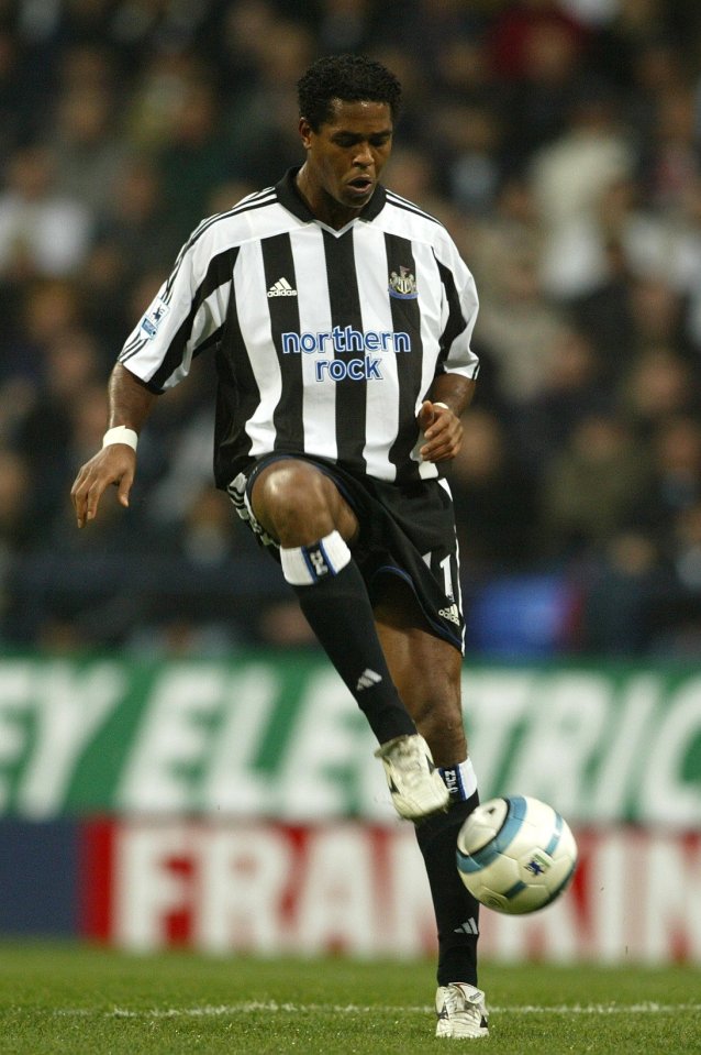 Kluivert also had a spell at Newcastle