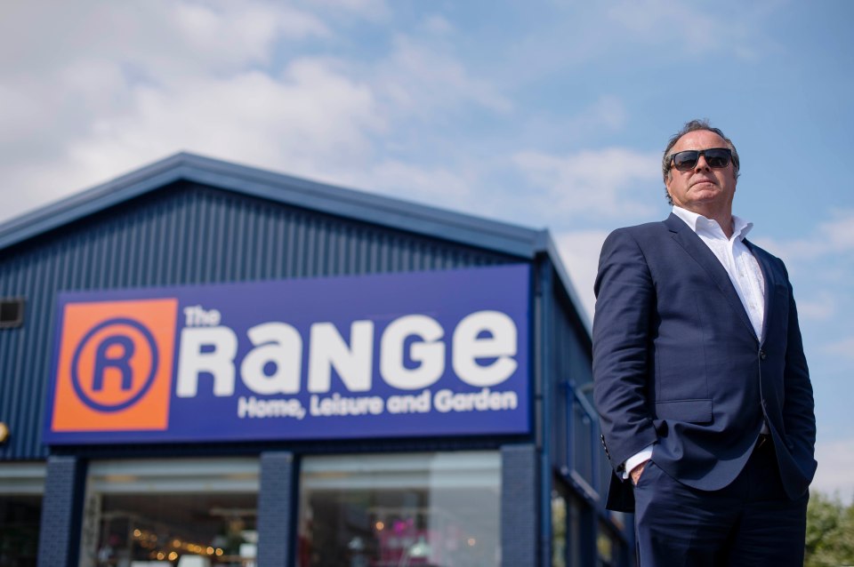 As profit started to pour in he opened his first The Range superstore at Sugar Mill business park in Plymouth in 1989