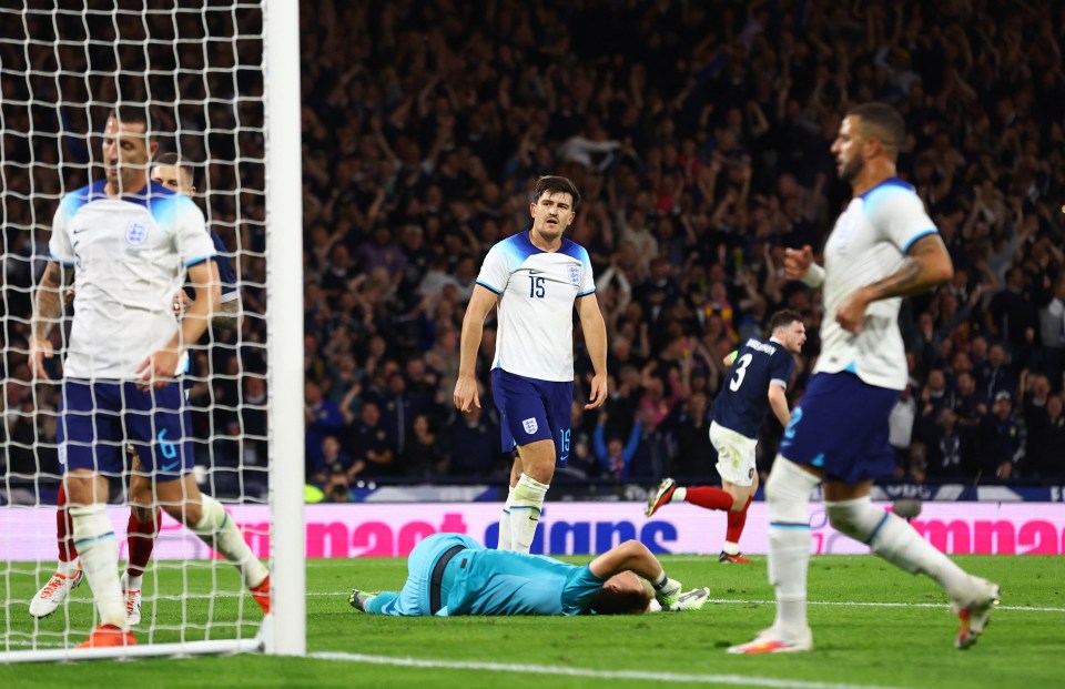 Harry Maguire gave Scotland a life-line as he scored an own-goal