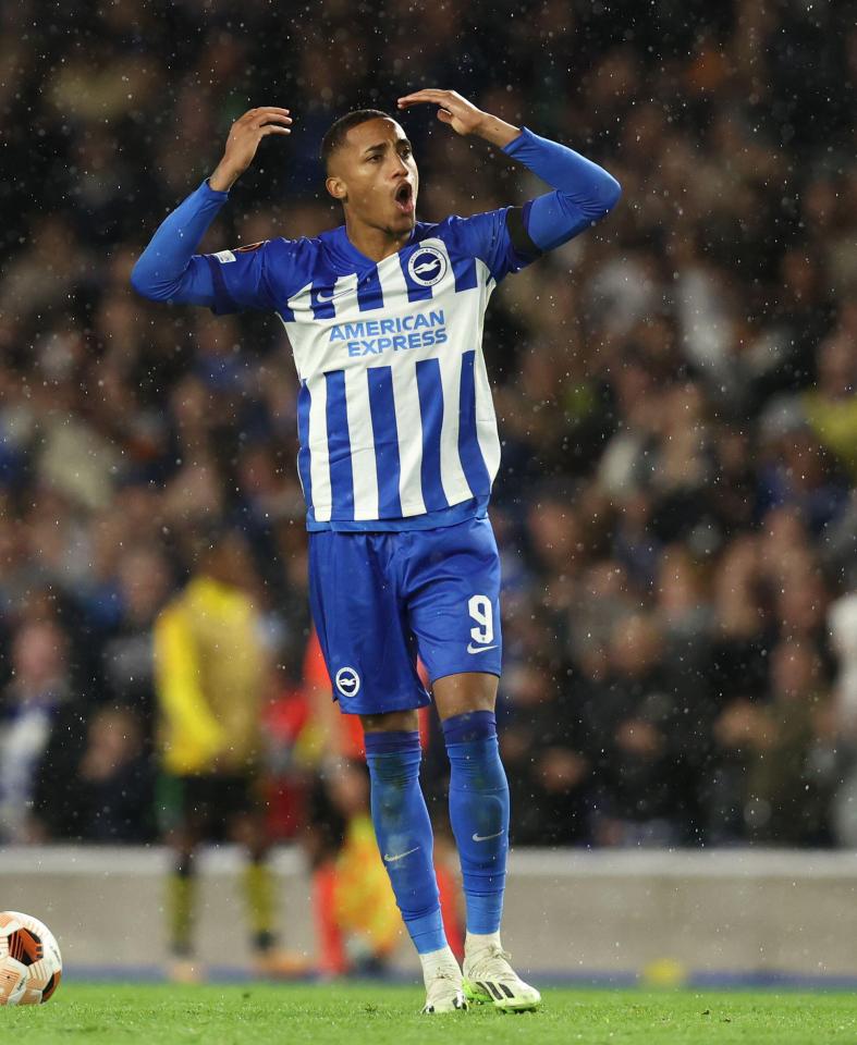 Joao Pedro must be especially frustrated after his two penalty equalisers - both given on VAR failed to save Brighton from defeat