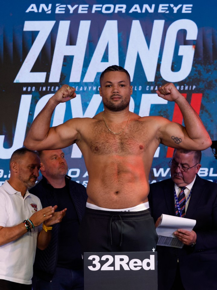 Joe Joyce has weighed in a career heaviest