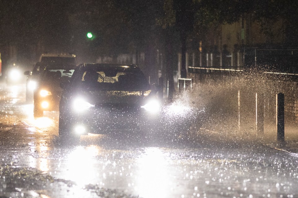 The south east London area was drenched by the overnight downpours