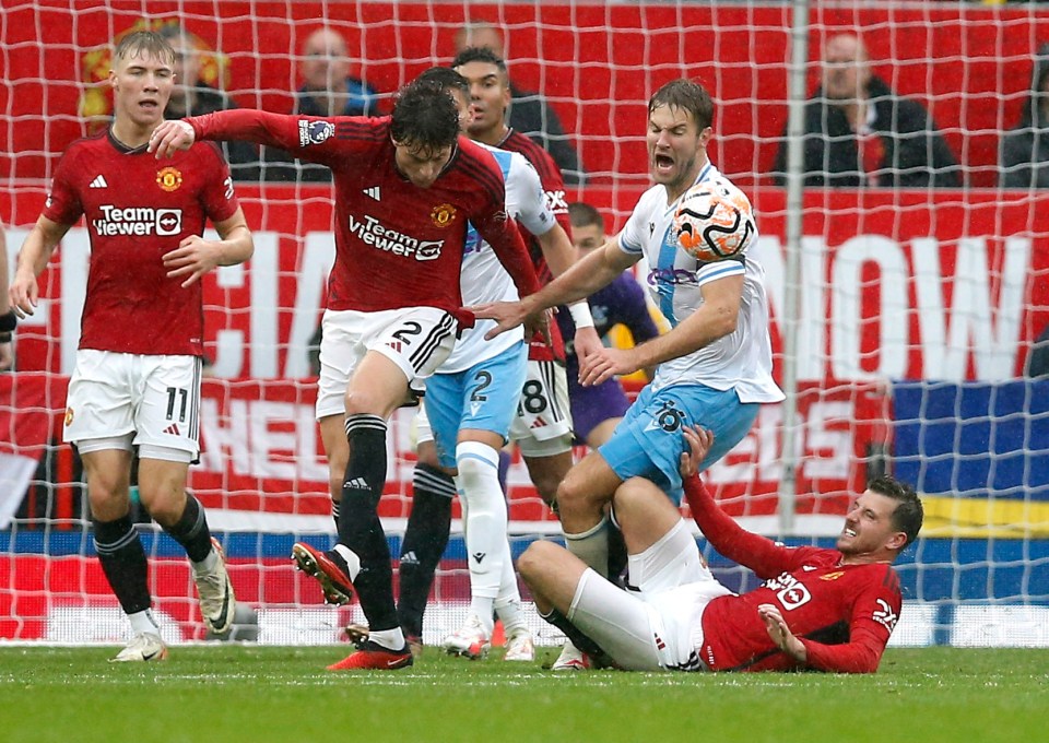 It was a frustrating afternoon for Man Utd