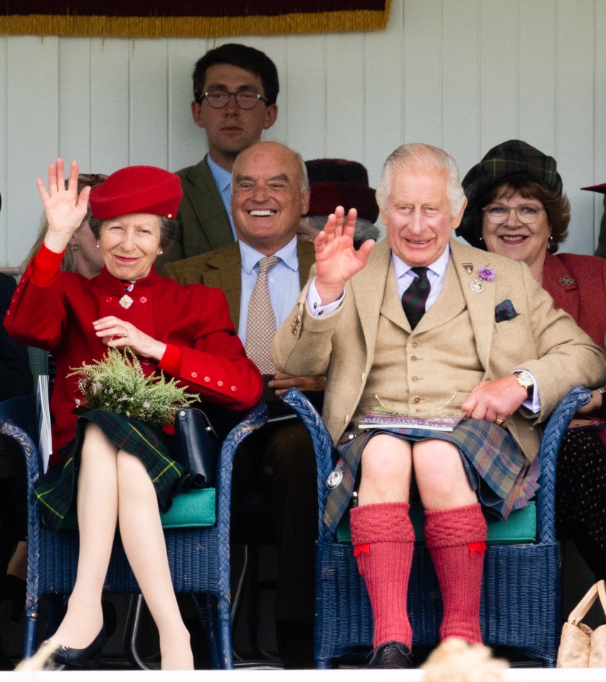 King Charles and the Princess Royal had a blast at the event