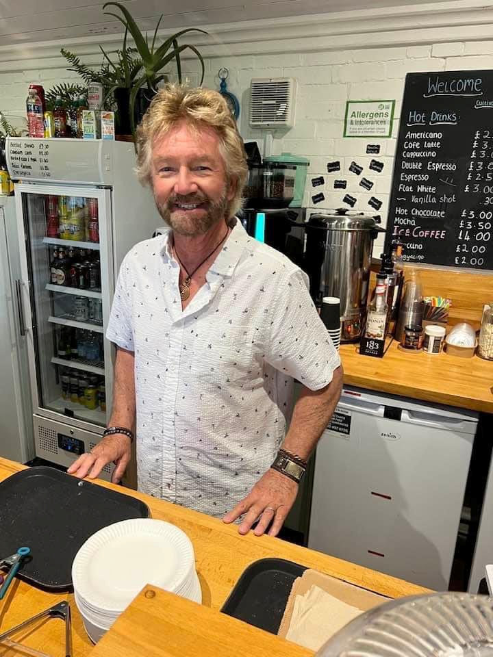 Noel revealed his new career during a trip to the Victoria Park Community Cafe in Frome