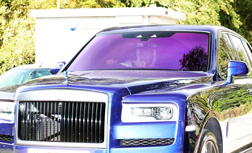 Marcus Rashford was pictured driving into Man United training in a Rolls-Royce