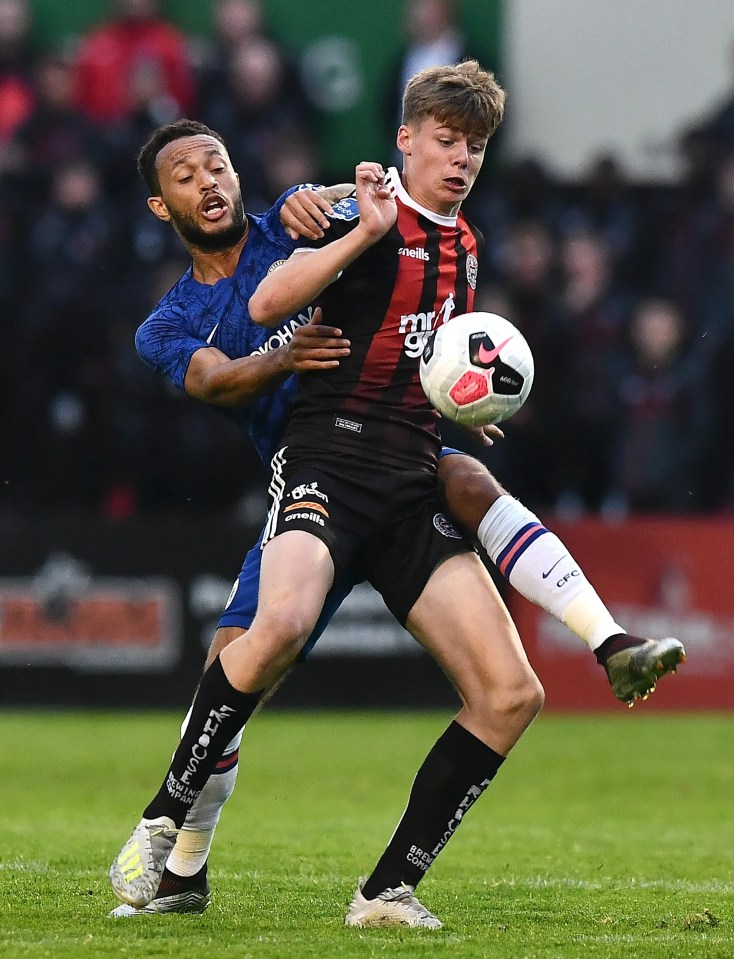 The forward made his Bohemians debut aged 14 against Chelsea in pre-season